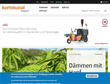 Tablet Screenshot of kommunalmagazin.ch